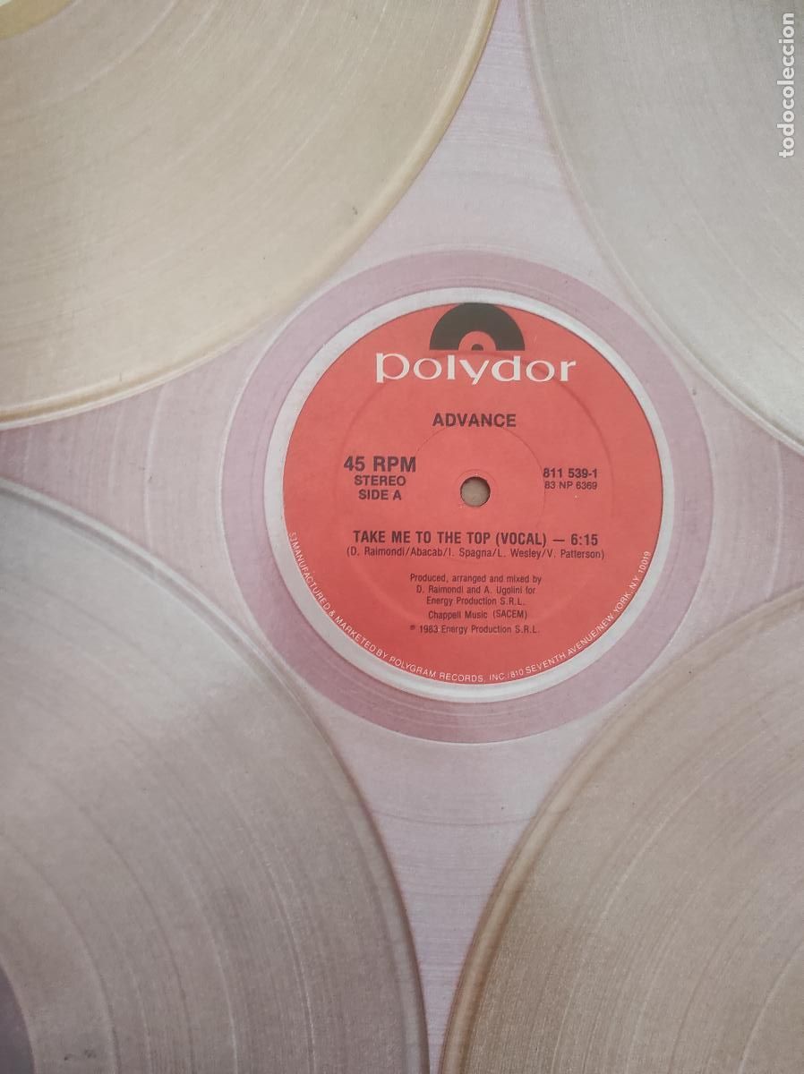 Discos de vinilo: Advance &lrm;&ndash; Take Me To The Top-MAXI-EDICION AMERICANA