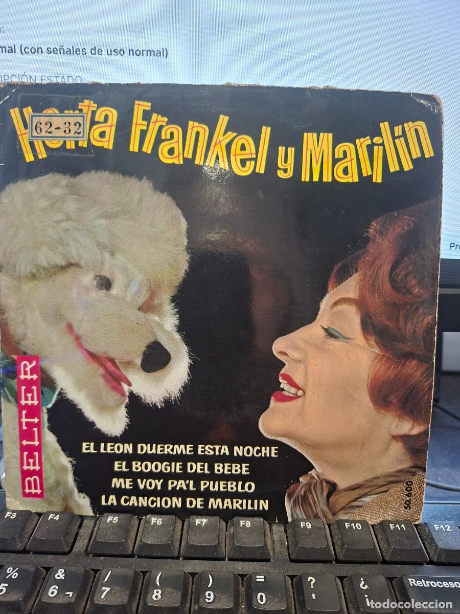 Discos de vinilo: LAS MARIONETAS DE HERTA FRANKEL Y MARILIN - EL LEON DUERME ESTA NOCHE - EP DE VINILO