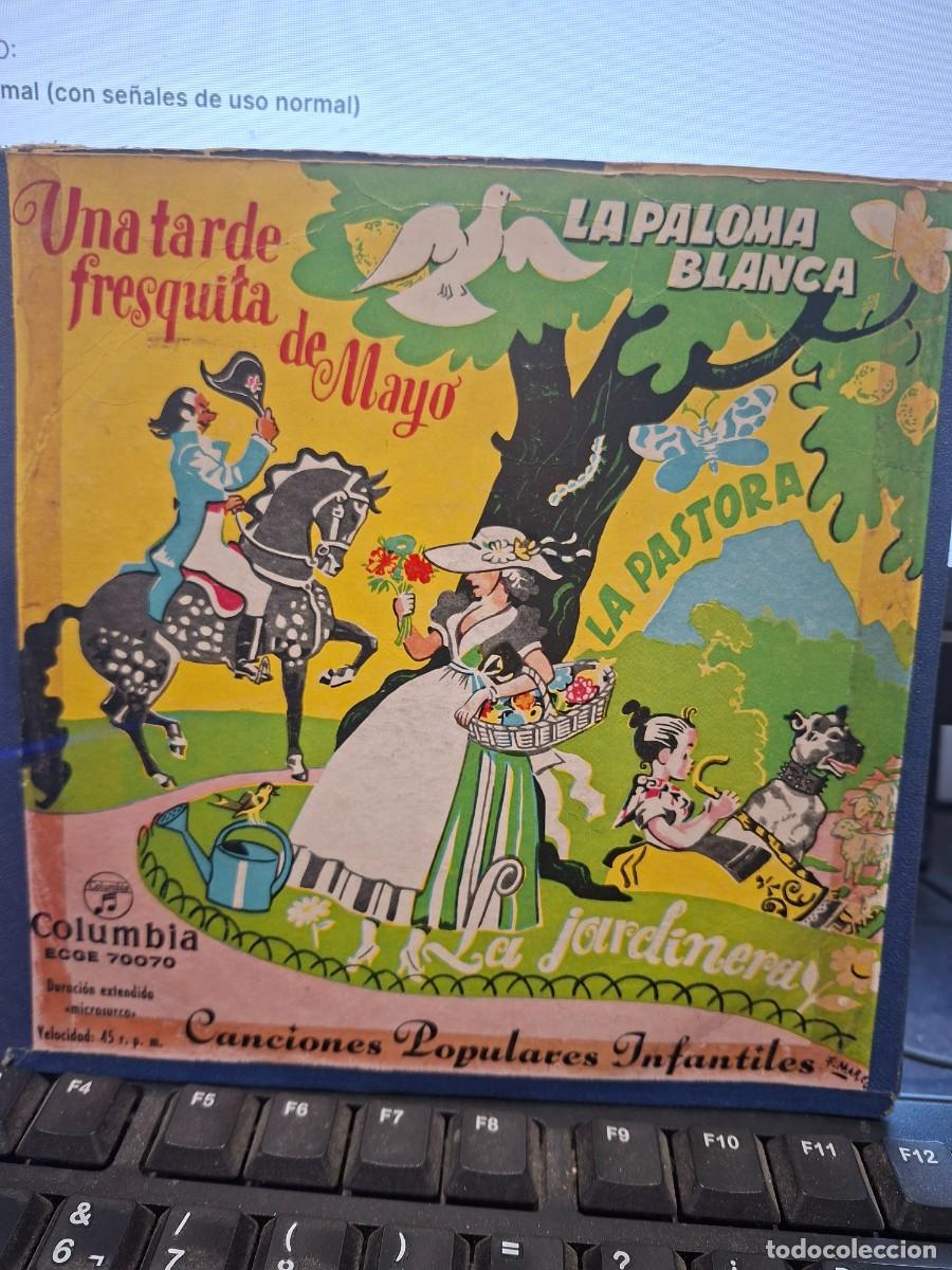 Discos de vinilo: CANCIONES POPULARES INFANTILES COLUMBIA - UNA TARDE FRESQUITA DE MAYO - EP DE VINILO