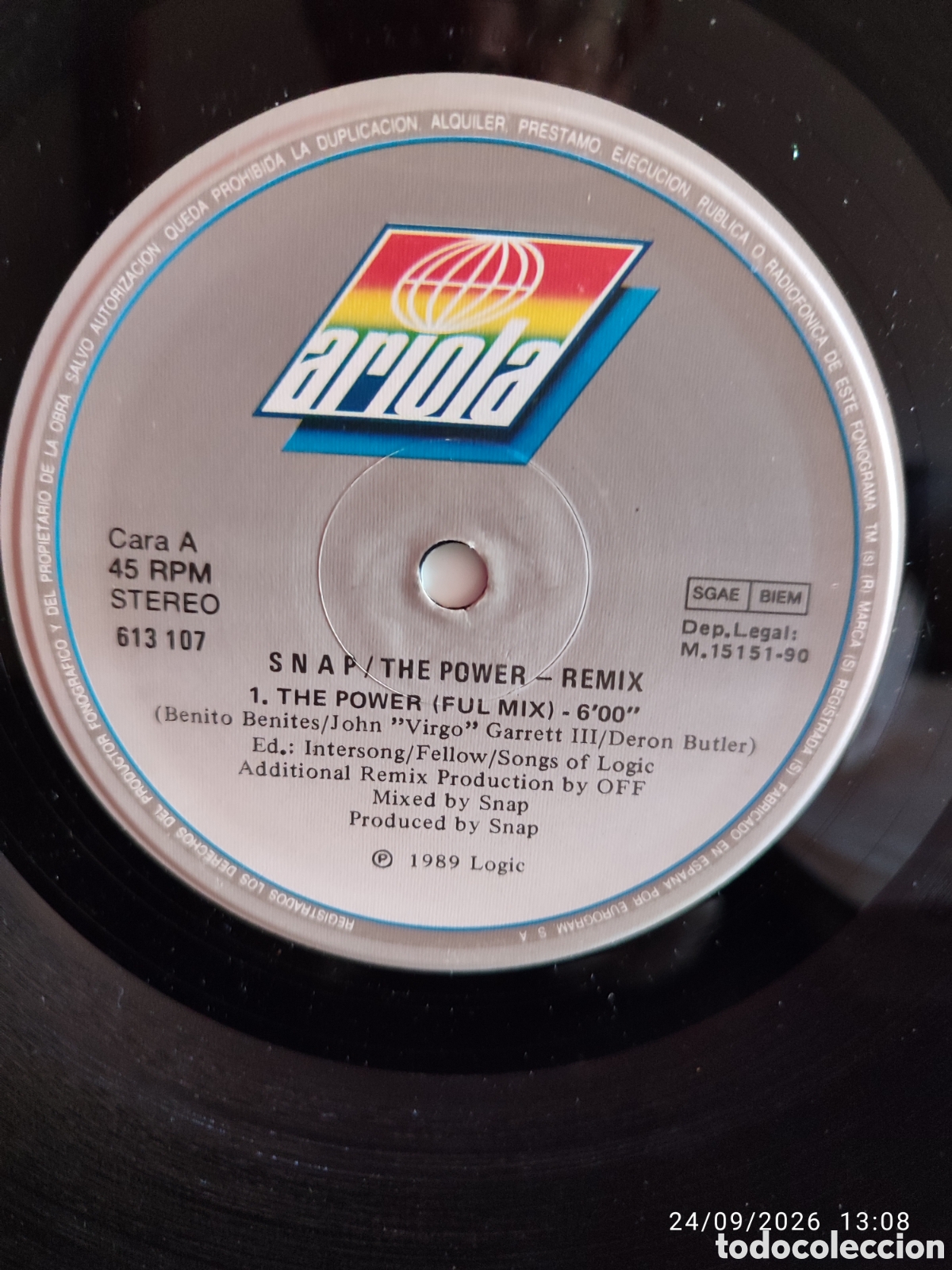 Discos de vinilo: Snap! &ndash; The Power (Remix) - Foto 2