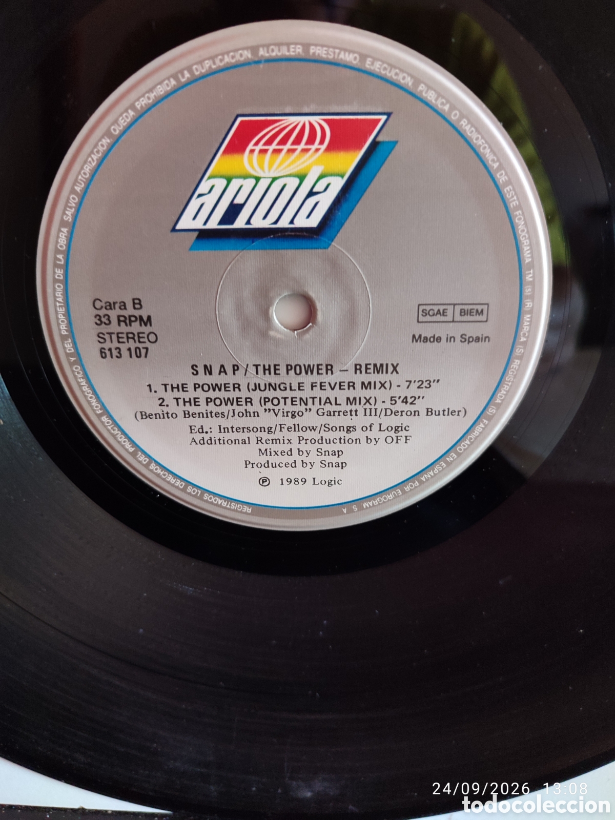 Discos de vinilo: Snap! &ndash; The Power (Remix) - Foto 1