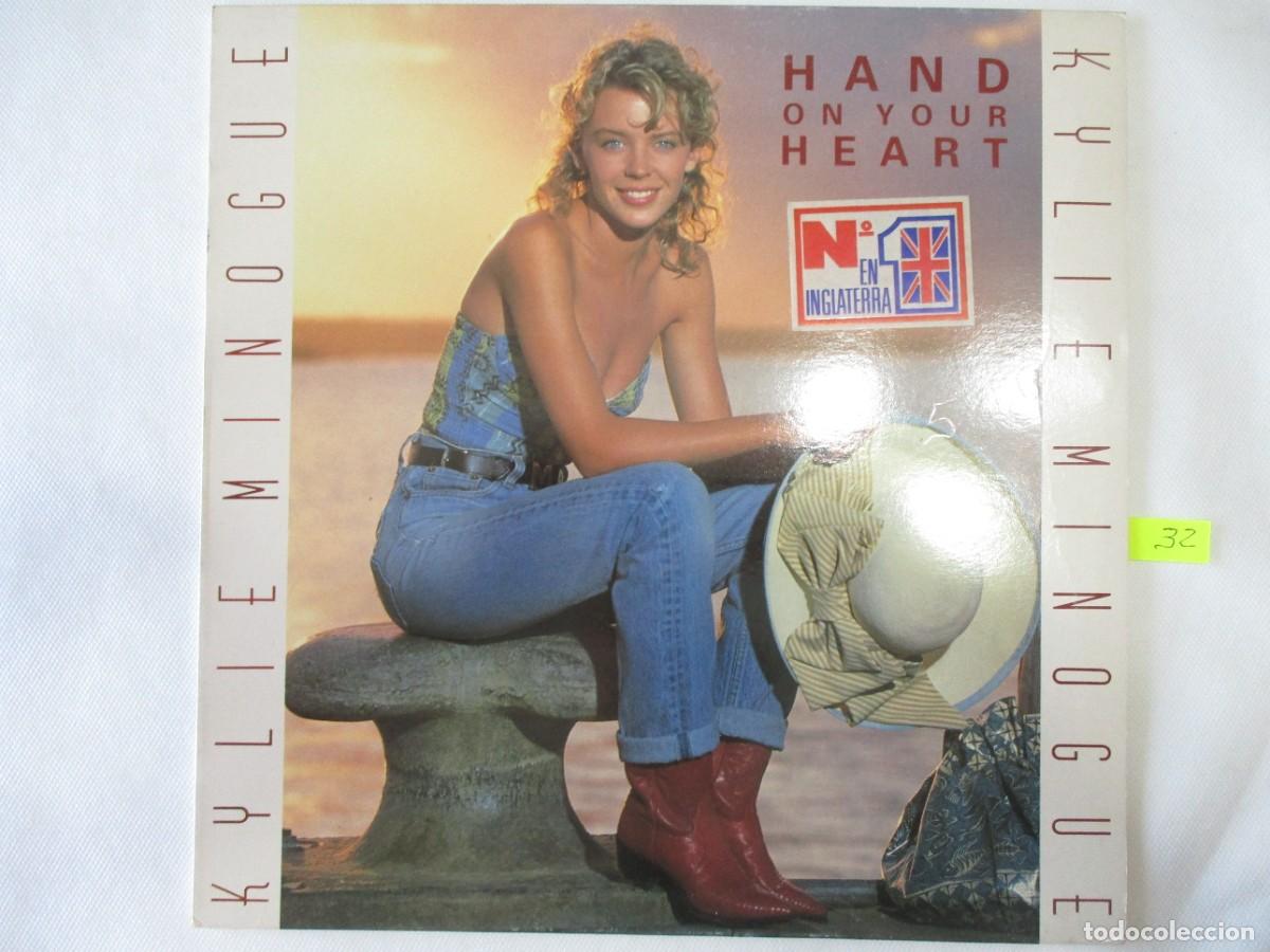 Discos de vinilo: DISCO LP , KYLIE MINOGUE, HAND ON YOUR HEART, BUEN ESTADO VER FOTOS