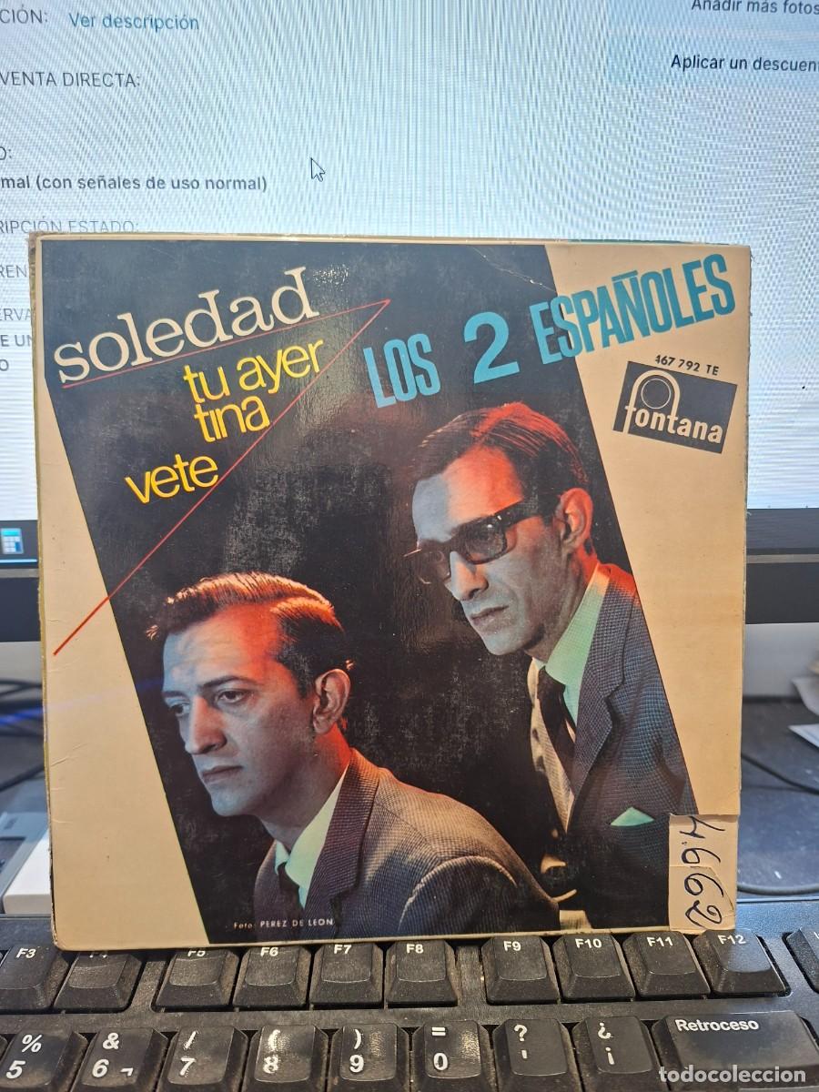 Discos de vinilo: LOS 2 DOS ESPA&Ntilde;OLES - SOLEDAD - EP DE VINILO