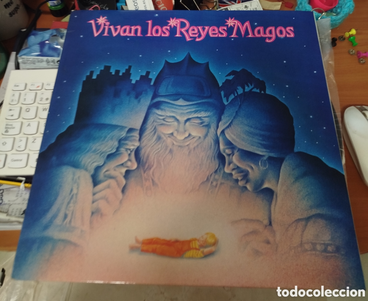 Discos de vinilo: Guido y Maurizio De angelis. Vivan los reyes magos. Contiene libreto