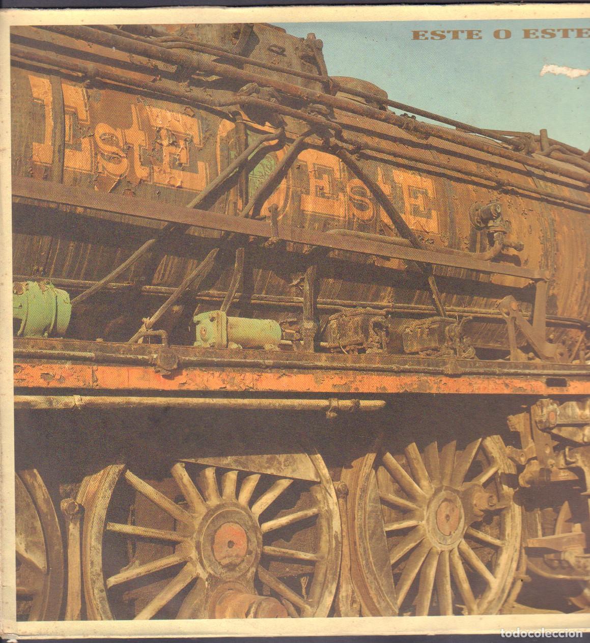 Discos de vinilo: ESTE O ESTE - MALA HORA, MISSISSIPPI LINE, EL VUELO DEL ICARO.../ LP CBS 1991. ENCARTE RF-26881