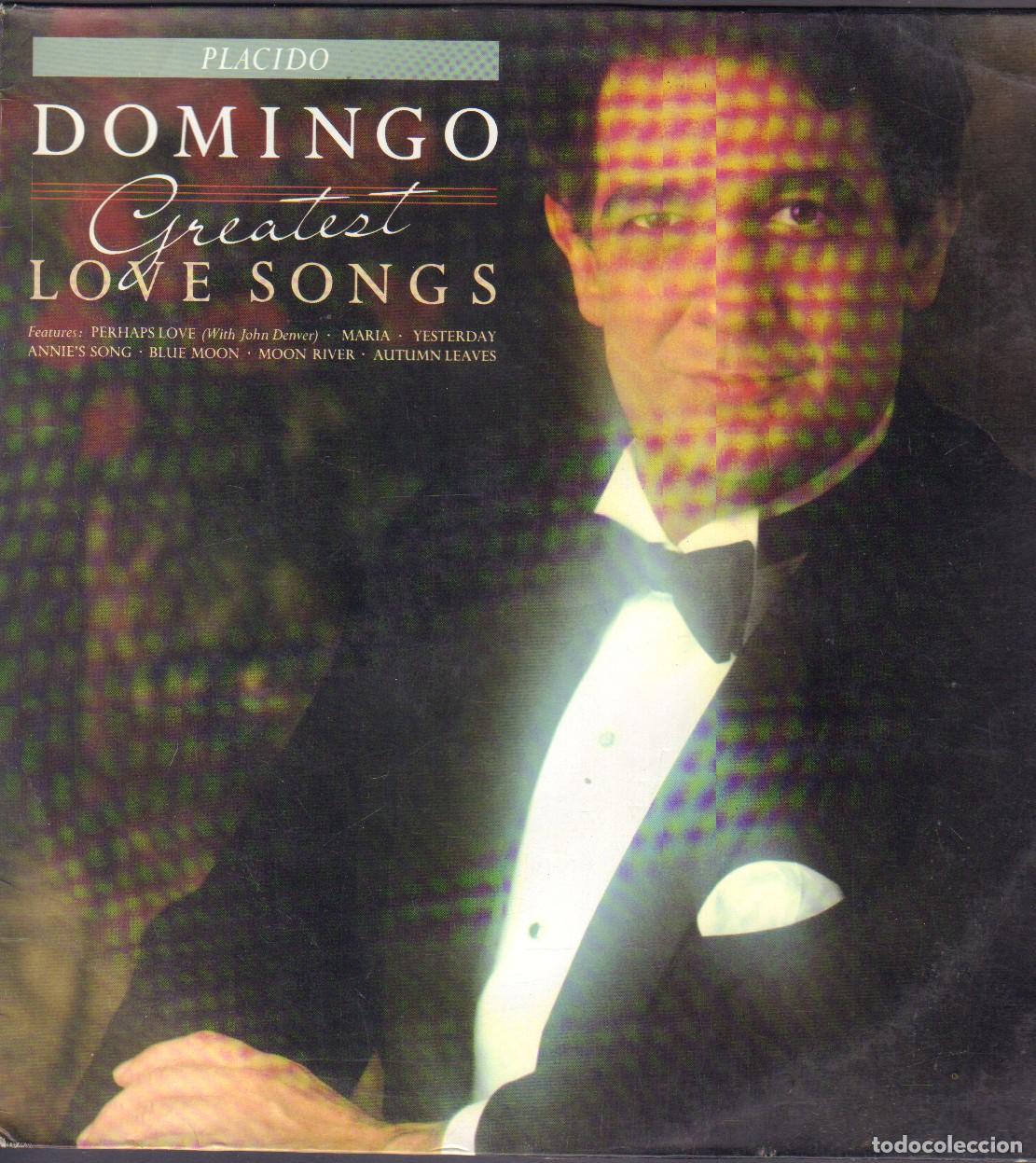 Discos de vinilo: PLACIDO DOMINGO - GREATES LOVE SONGS / MARIA, YESTERDAY.../ LP CBS 1988 RF-26884