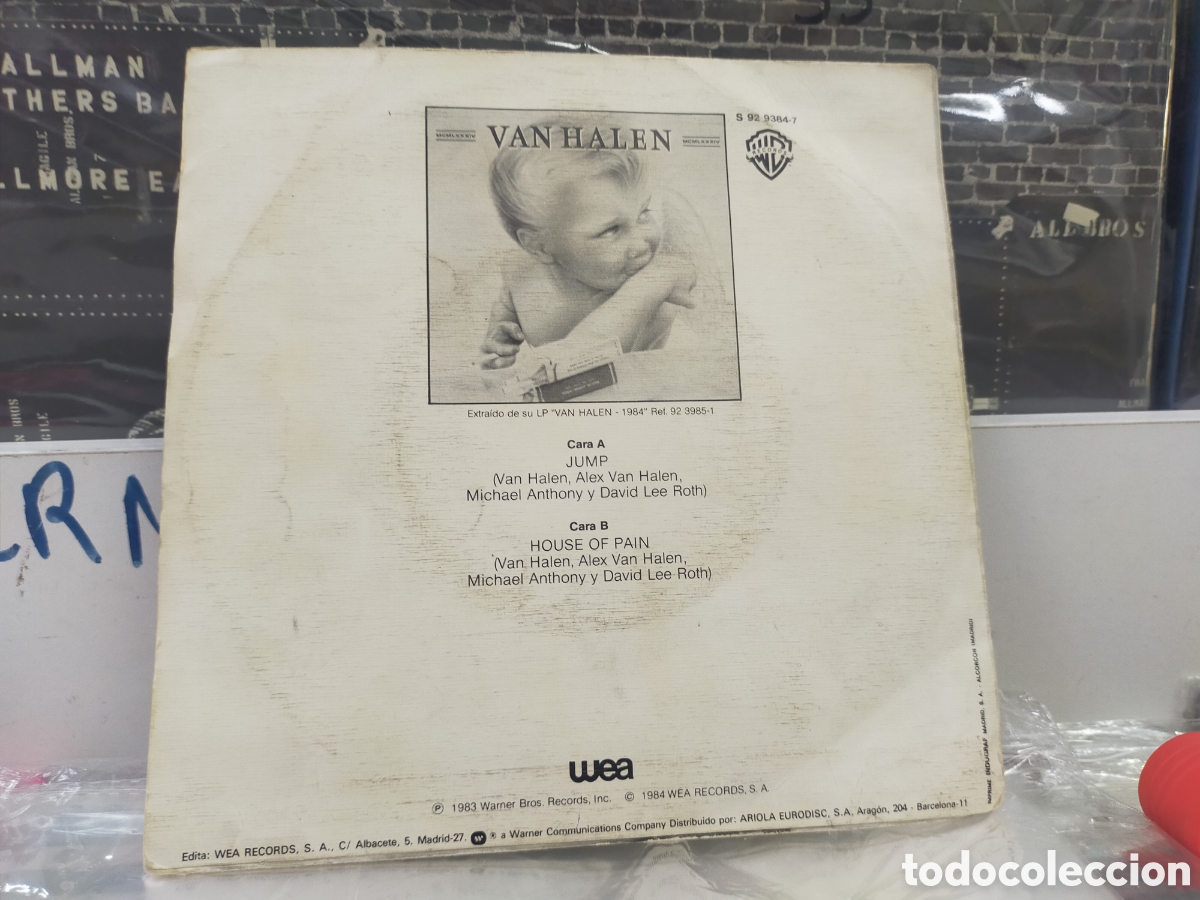 Discos de vinilo: Van halen single jump Espa&ntilde;a 1984 - Foto 2