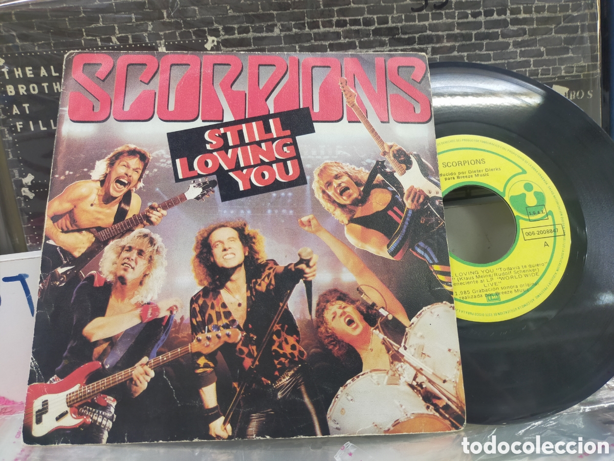 Discos de vinilo: Scorpions single still loving you Espa&ntilde;a 1985