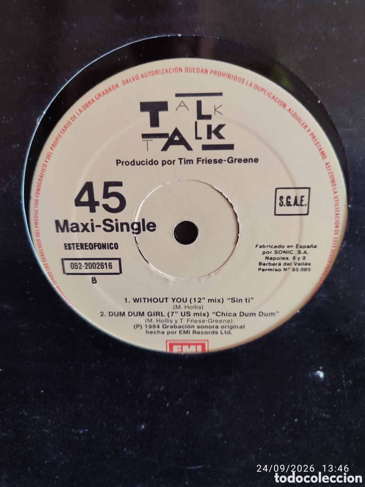 Discos de vinilo: Talk Talk &ndash; Dum Dum Girl - Foto 2