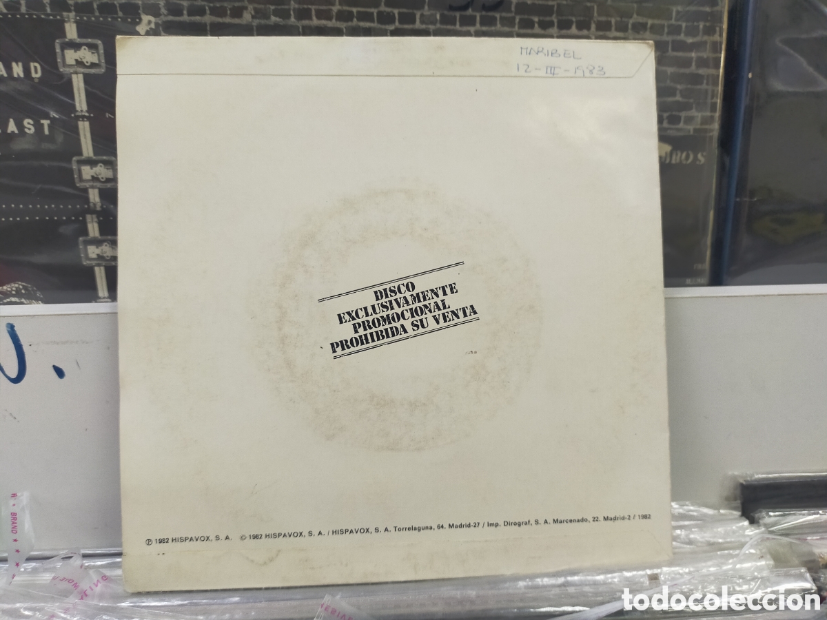 Discos de vinilo: Javier ruibal single promocional la canci&oacute;n del gitano 1982 - Foto 2