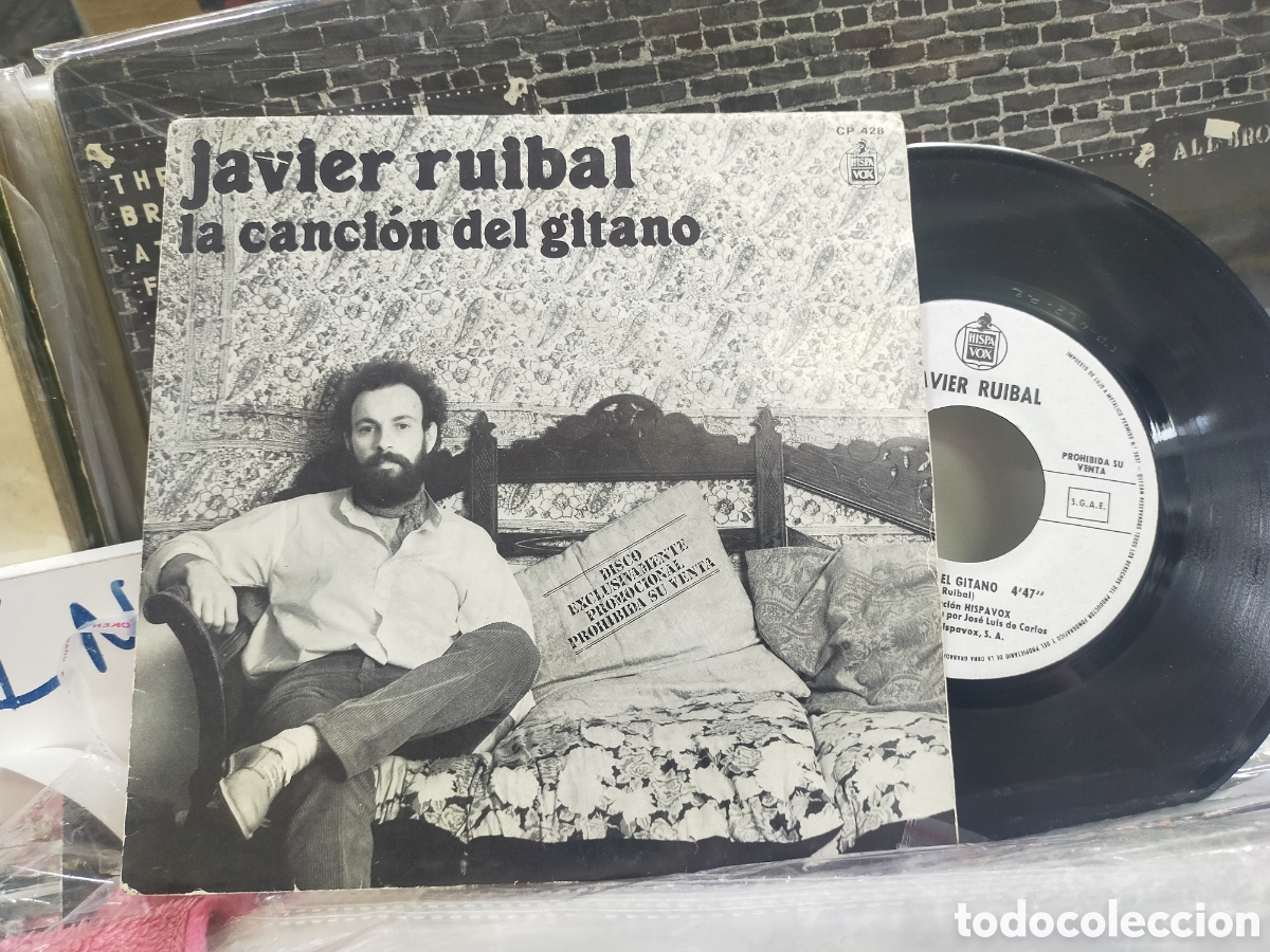 Discos de vinilo: Javier ruibal single promocional la canci&oacute;n del gitano 1982