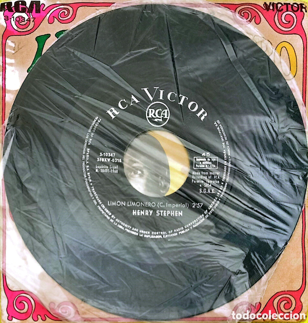Discos de vinilo: Vinil 7&rdquo; Henry Stephen - Lim&oacute;n Limonero - Foto 2