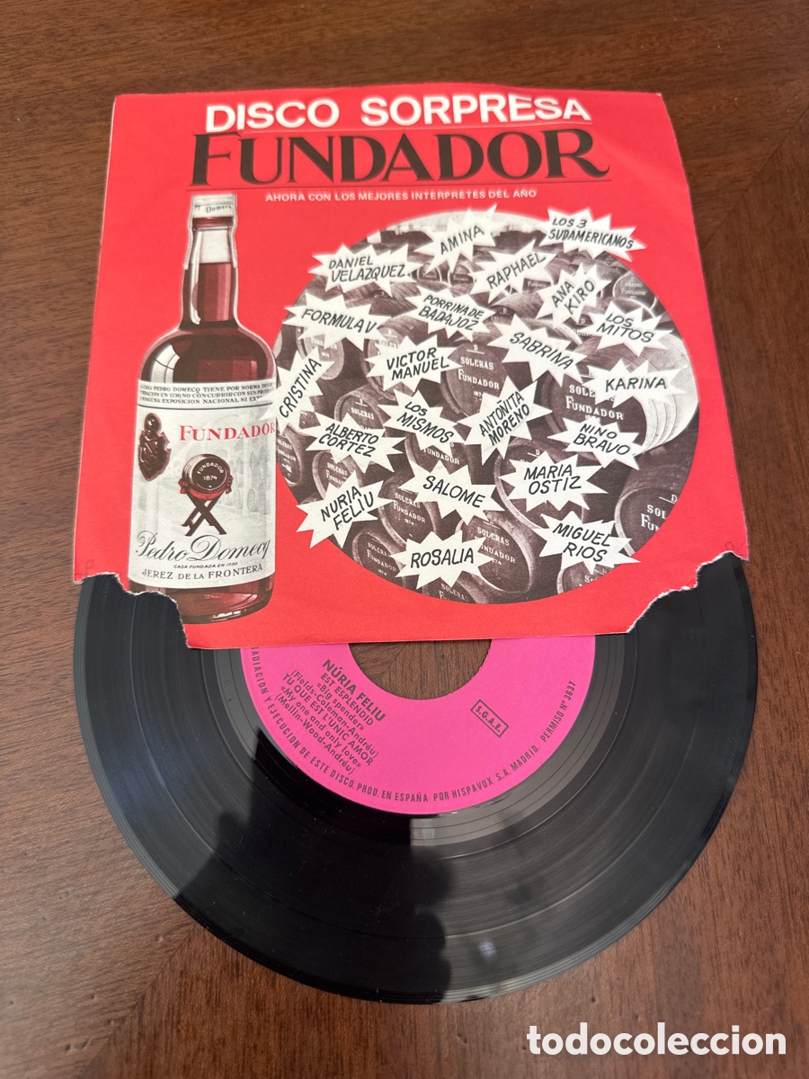 Discos de vinilo: FUNDADOR 10.199 - N&uacute;ria Feliu &ndash; Ja Estic Be Aixi / Es Nadal + 2 temas - EP SPAIN 1970