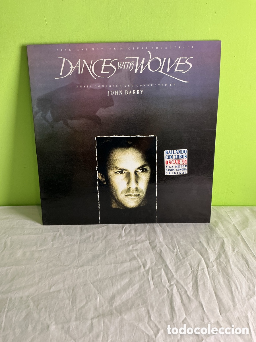 Discos de vinilo: LP Bailando con lobos (Dances with Wolves) &mdash; Banda sonora original de John Barry