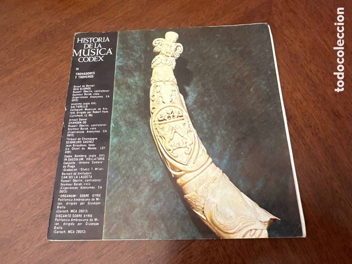 Discos de vinilo: Historia de la m&uacute;sica Codex. III. Trovadores y troveros - Diversos autores