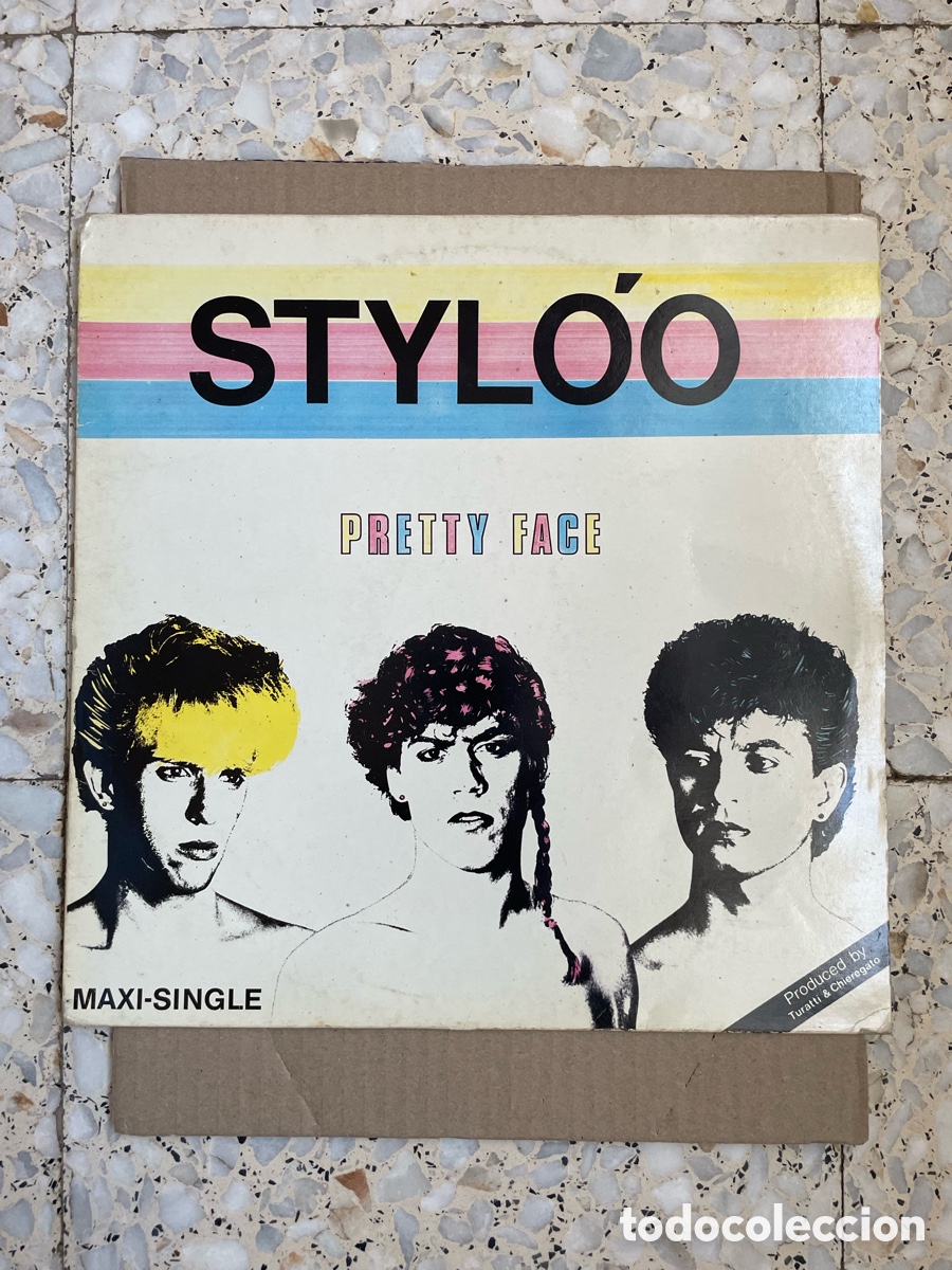 Discos de vinilo: Styloo - Pretty Face / Maxi-single / Carpeta y vinilo original de 1983 ( NO ES REEDICI&Oacute;N )