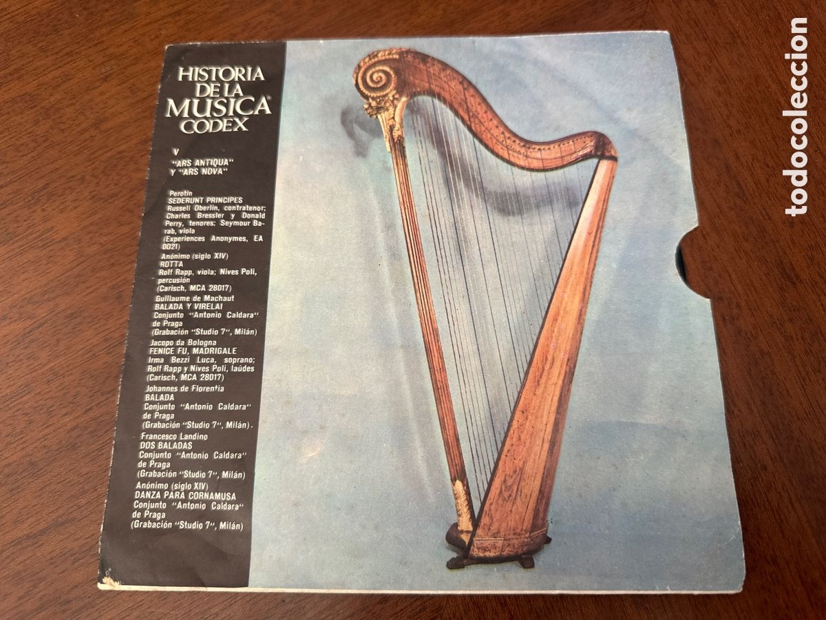 Discos de vinilo: HISTORIA DE LA MUSICA CODEX V - ARTS ANTIQUA Y ARS NOVA