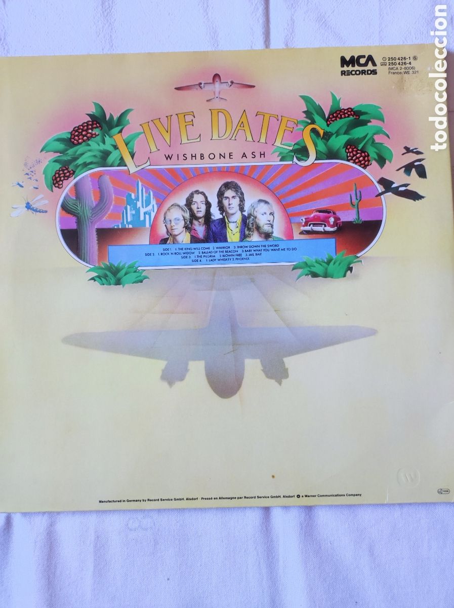 Discos de vinilo: WISHBONE ASH - LIVE DATES - Foto 2