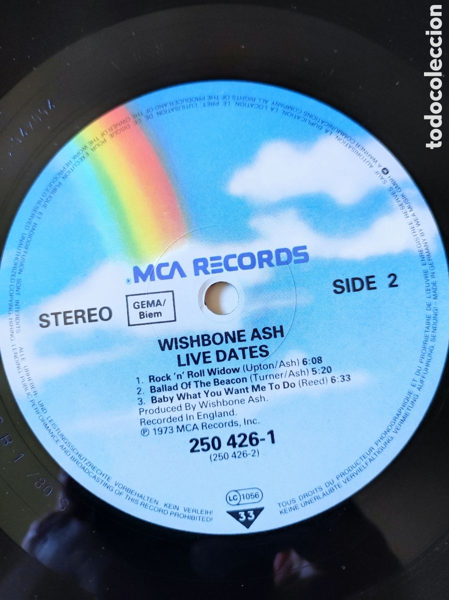 Discos de vinilo: WISHBONE ASH - LIVE DATES - Foto 6