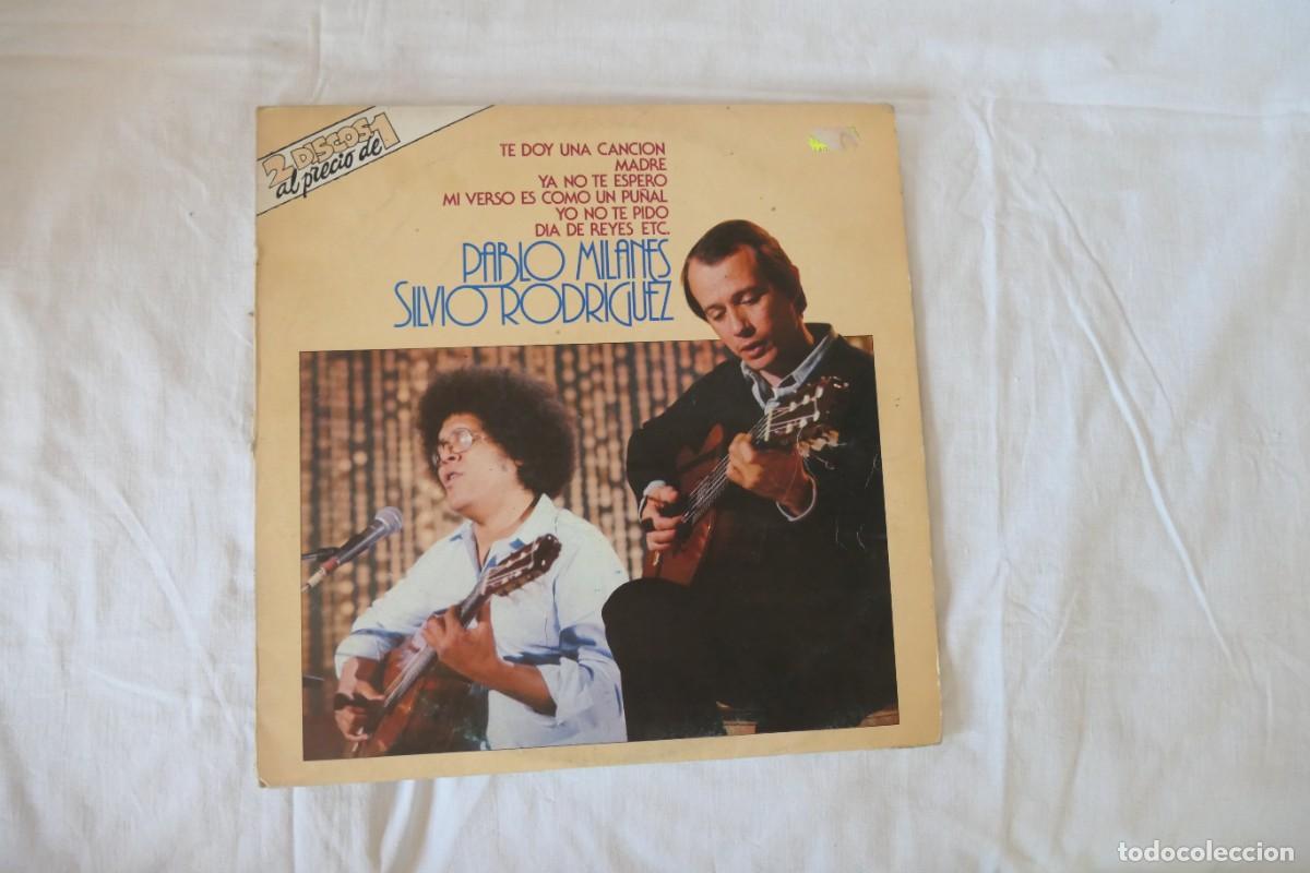 Discos de vinilo: PABLO MILANES / SILVIO RODRIGUEZ - DOBLE LP MOVIEPLAY 1981 - OJALA, YO NO TE PIDO - NUEVA TROVA CUBA