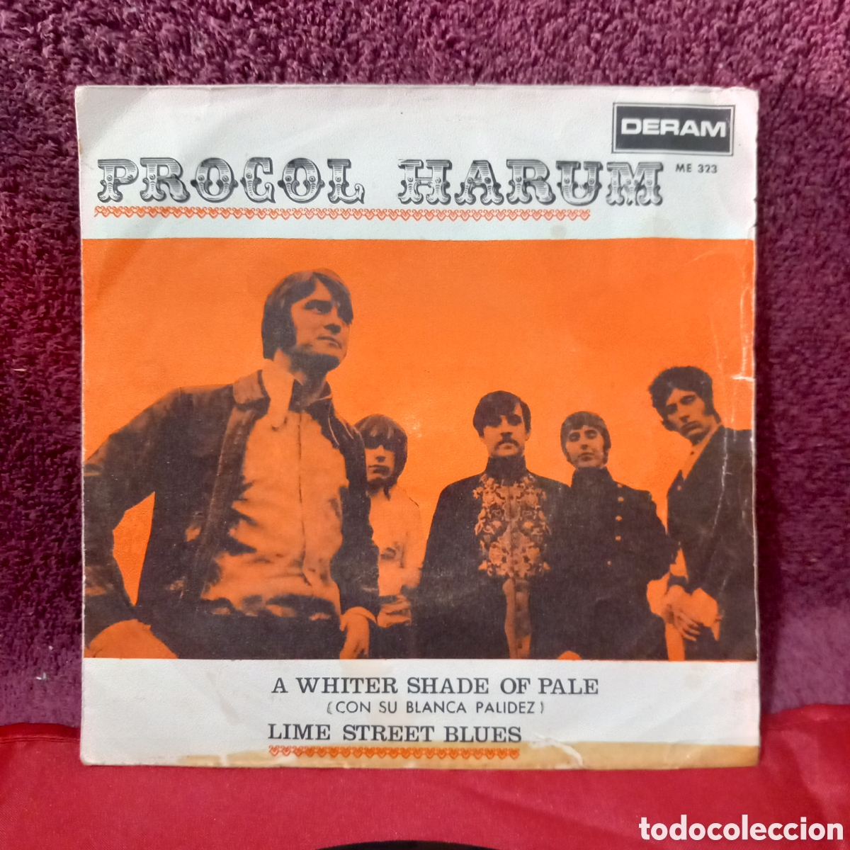 Discos de vinilo: PROCOL HARUM/CON SU BLANCA PALIDEZ+LIME STREET BLUES(1967 SPAIN DERAM)
