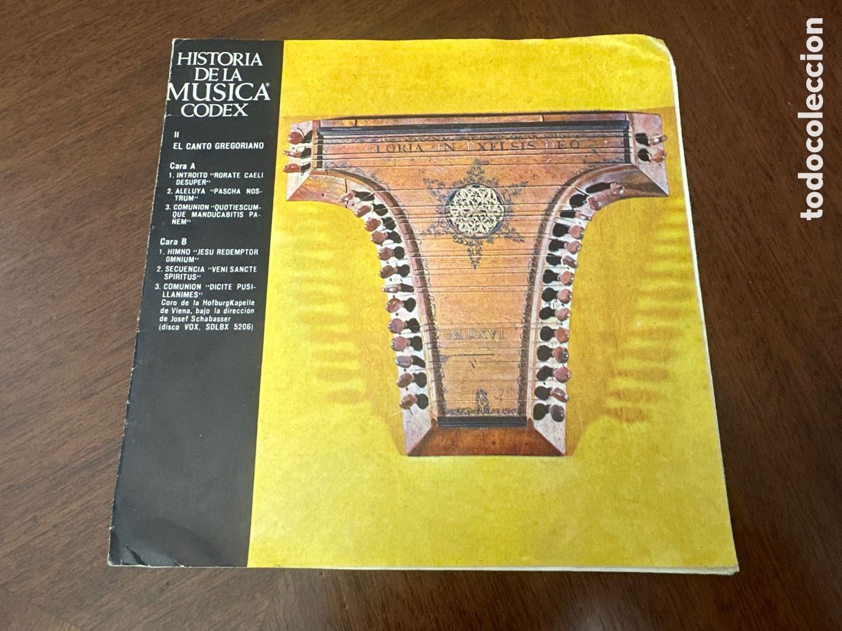 Discos de vinilo: HISTORIA DE LA M&Uacute;SICA C&Oacute;DEX. EL CANTO GREGORIANO - Foto 5