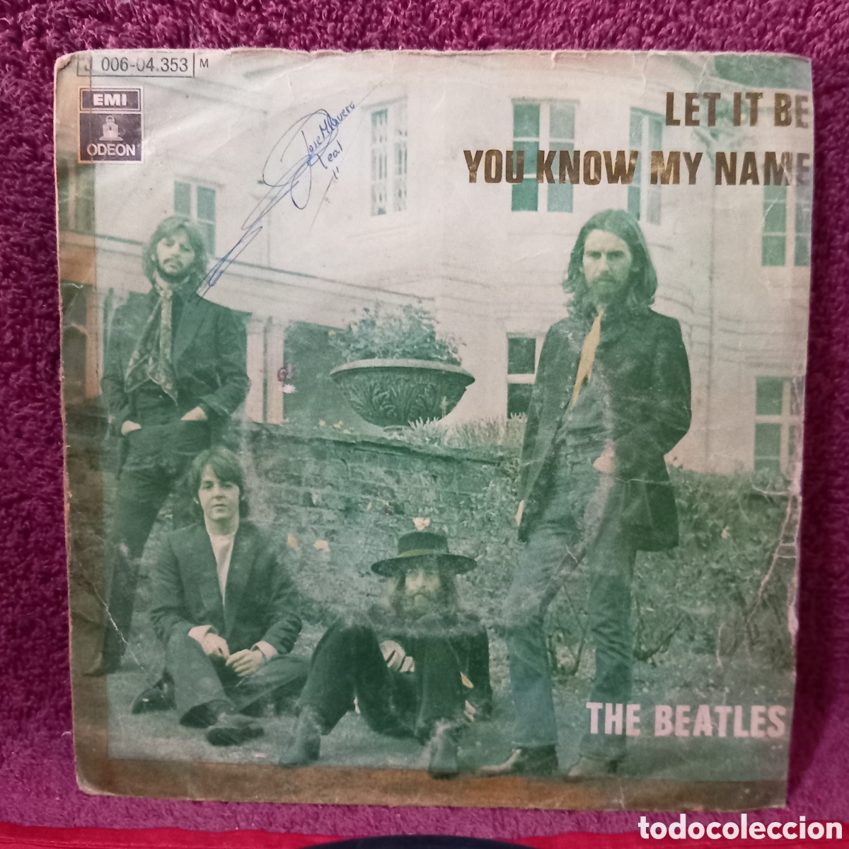 Discos de vinilo: THE BEATLES_LET IT BE+YOU KNOW MY NAME(1970 SPAIN ODEON)