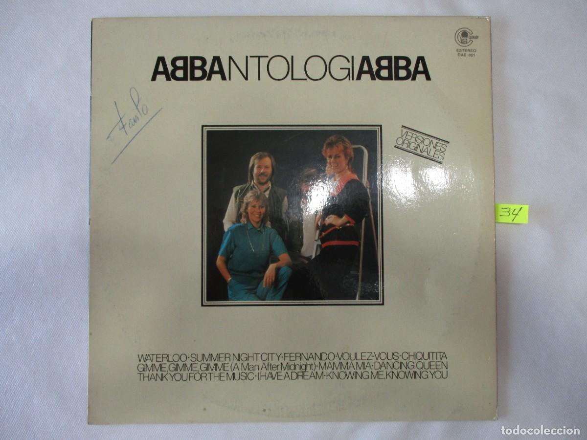 Discos de vinilo: DISCO LP , ABBA , ANTOLOGIA , BUEN ESTADO VER FOTOS