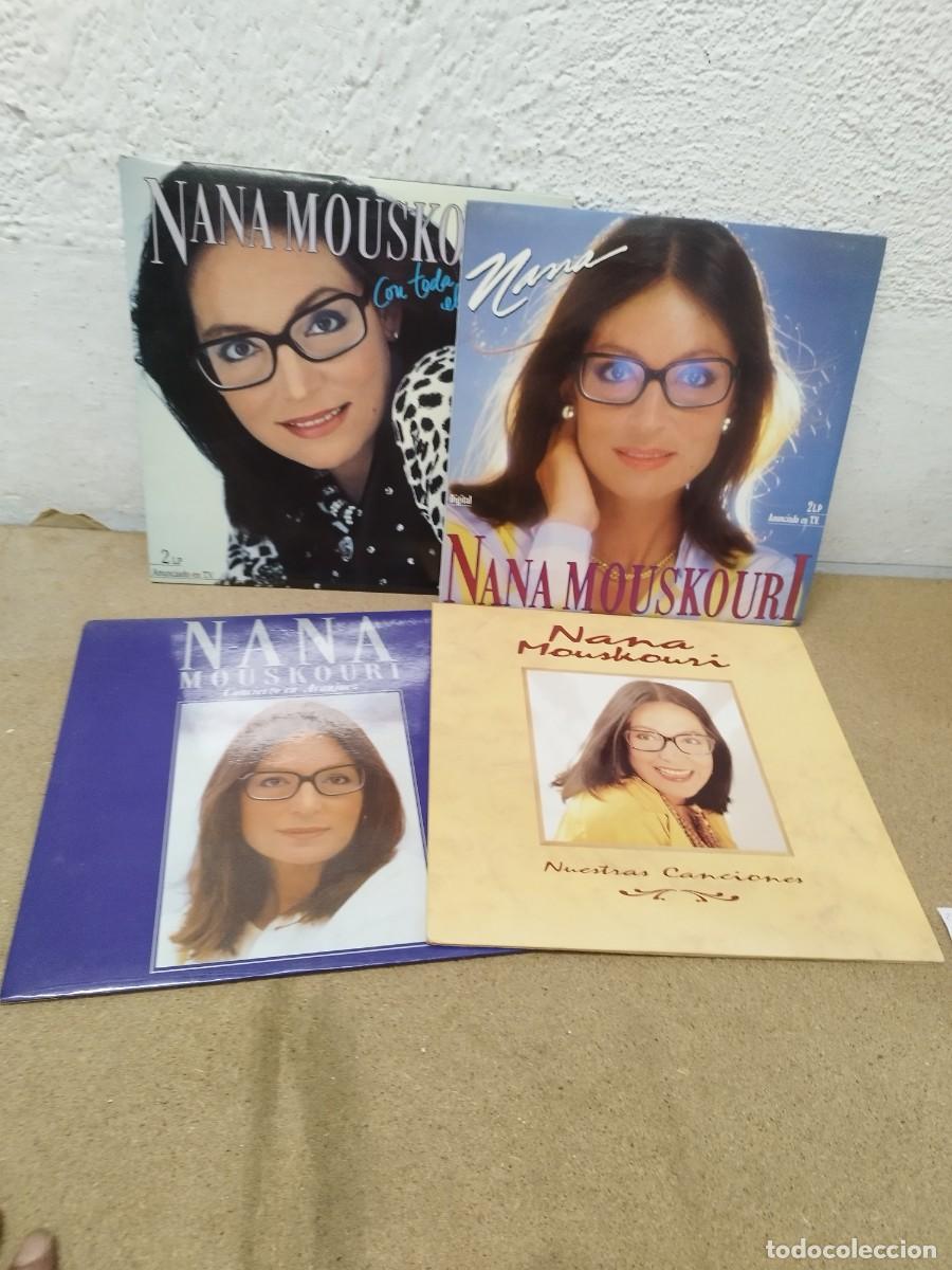 Discos de vinilo: Lote de 4 lps de Nana Mouskouri. Nuestras canciones, concierto de Aranjuez, con toda el alma.