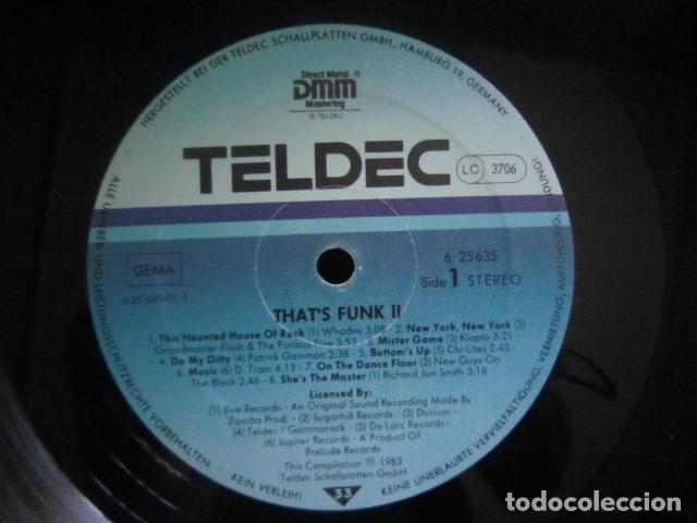Discos de vinilo: THAT'S FUNK II LP - VARIOS INTERPRETES - ORIGINAL ALEMAN - TELDEC 1983 - MUY NUEVO (5) - SIN FUNDA