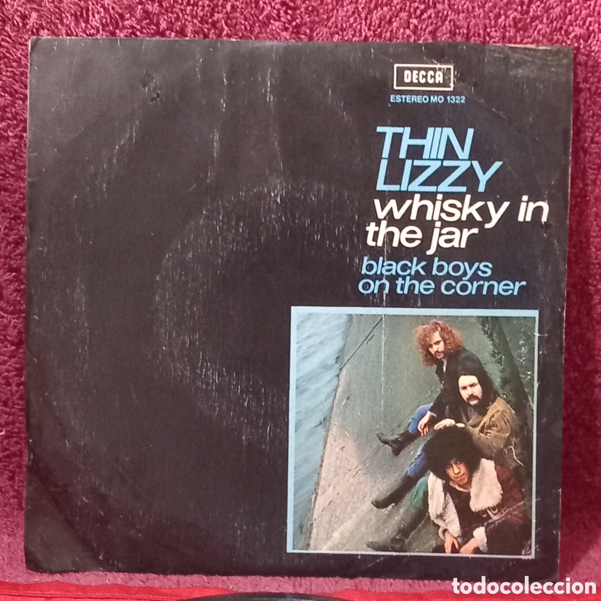 Discos de vinilo: PROMOCIONAL!! THIN LIZZY/WHISKY IN THE JAR+BLACK BOYS IN THE CORNER(1973 SPAIN)