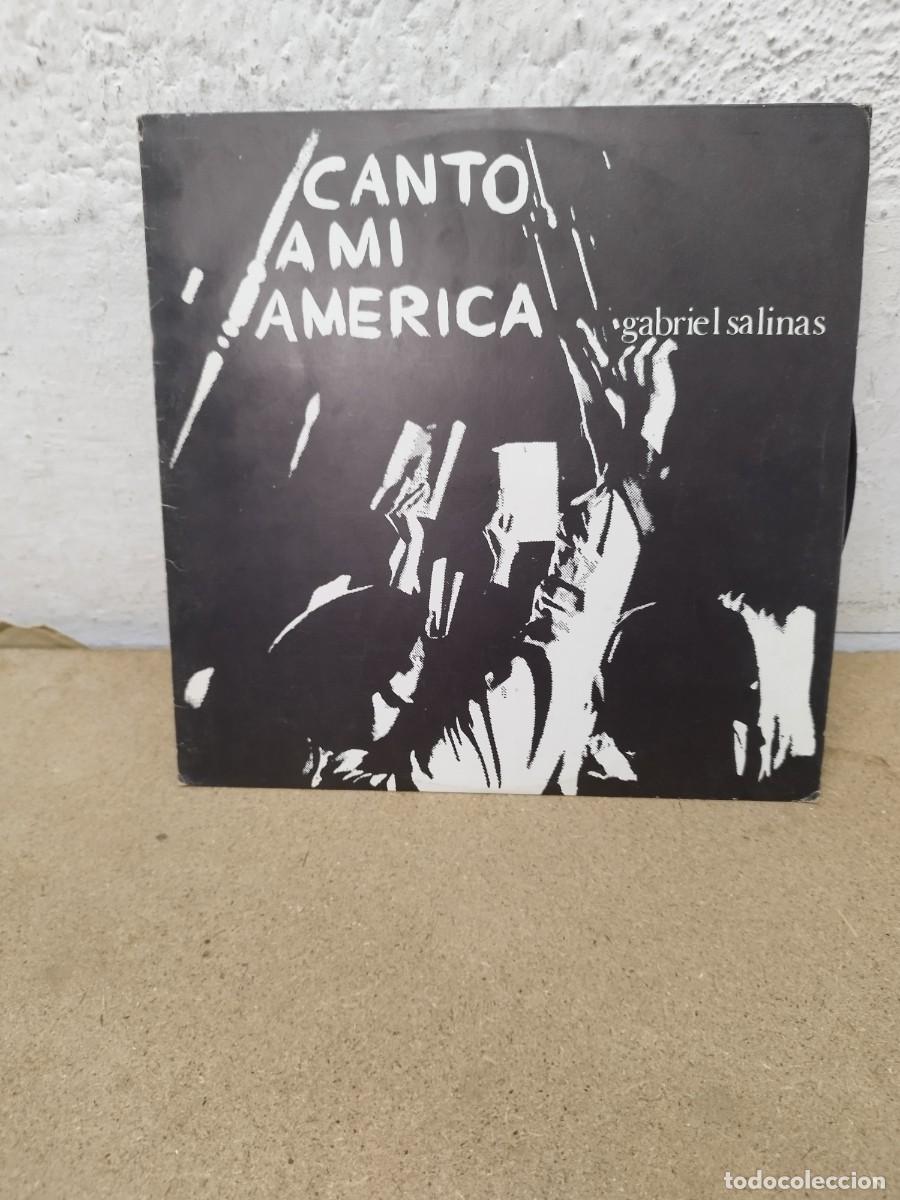 Discos de vinilo: LP Canto a mi Am&eacute;rica del cantautor Gabriel Salinas.