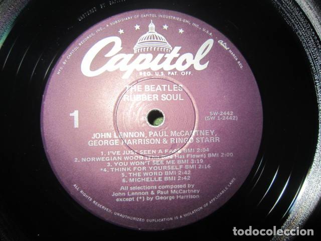 Discos de vinilo: THE BEATLES - RUBBER SOUL LP - EDICION U.S.A. - CAPITOL RECORDS 1978 PURPLE LABELS STEREO SIN FUNDA