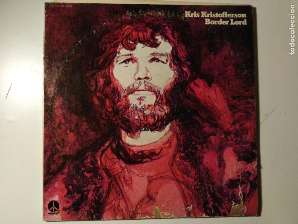 Discos de vinilo: Kris Kristofferson-Border Lord (LP Monument 1972) Willie Nelson, Johnny Cash, Guy Clark, W. Jennings