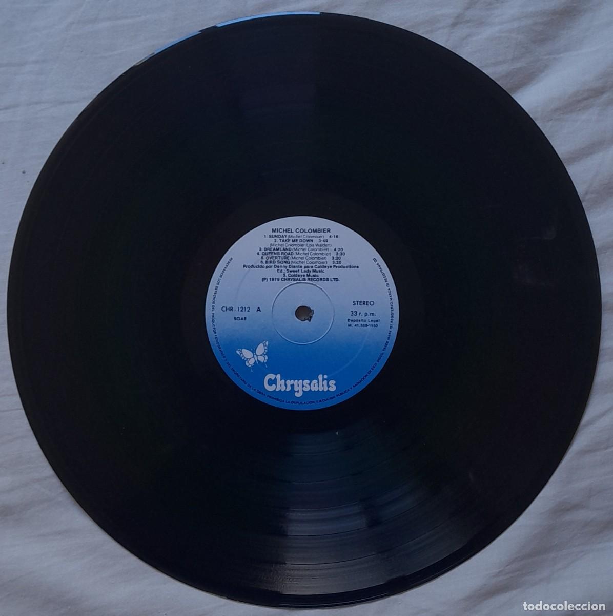 Discos de vinilo: MICHEL COLOMBIER. LP Chrysalis 1980 - Foto 5