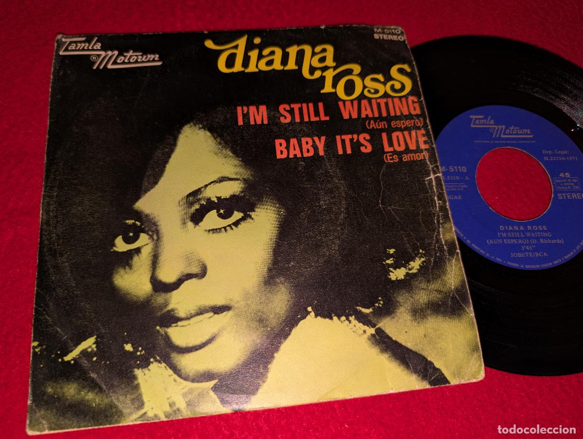 Discos de vinilo: DIANA ROSS I'm still waiting/Baby It's love 7'' SINGLE 1971 Tamla Motown 5110 ESPA&Ntilde;A SPAIN