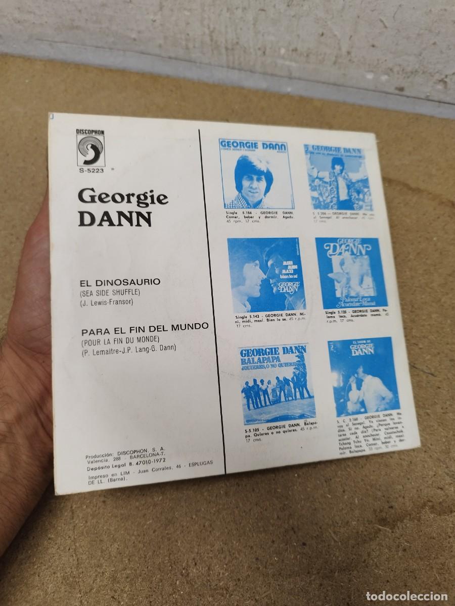 Discos de vinilo: Georgie Dann, el dinosaurio. Single 7&rdquo; vinilo. - Foto 2