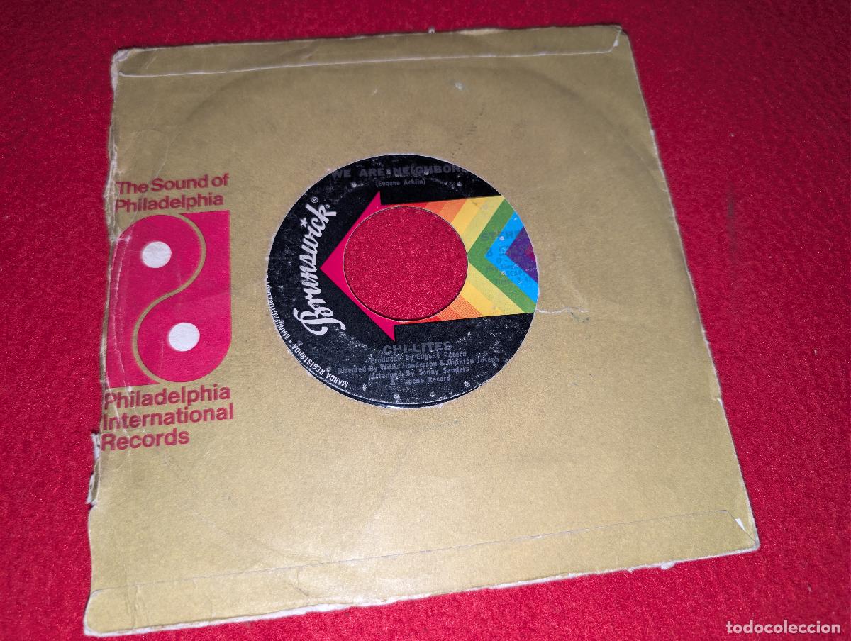 Discos de vinilo: CHI LITES We are neighbors/What Do I wish for 7'' SINGLE 1971 Brunswick USA US