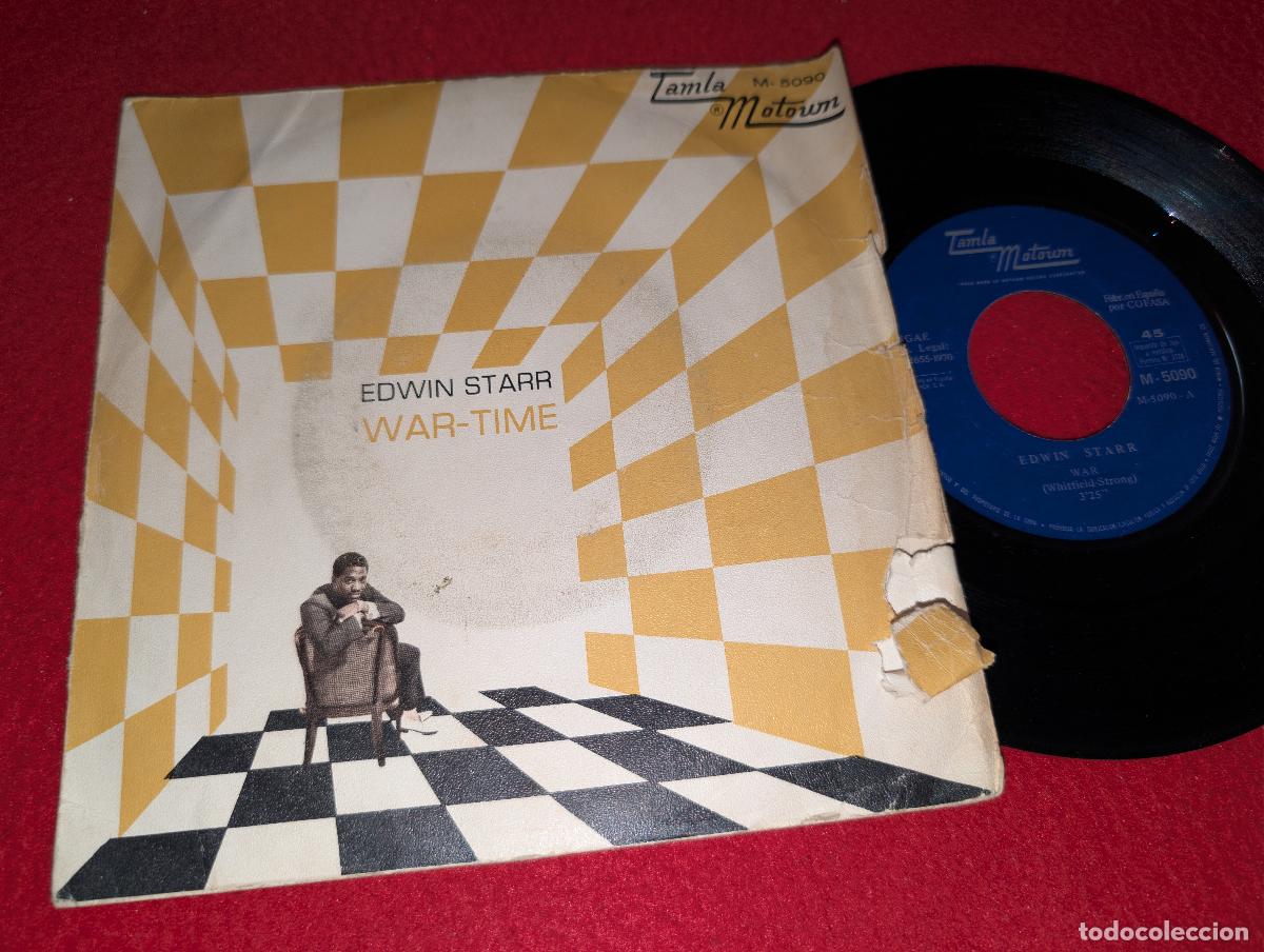 Discos de vinilo: EDWIN STARR War / Time 7'' SINGLE 1970 Tamla Motown 5090 SPAIN ESPA&Ntilde;A