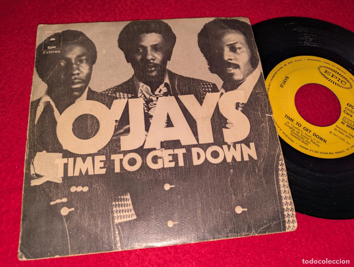 Discos de vinilo: O'JAYS Time to get down/Shiftless shady jealous...7'' SINGLE 1973 Epic ESPA&Ntilde;A SPAIN