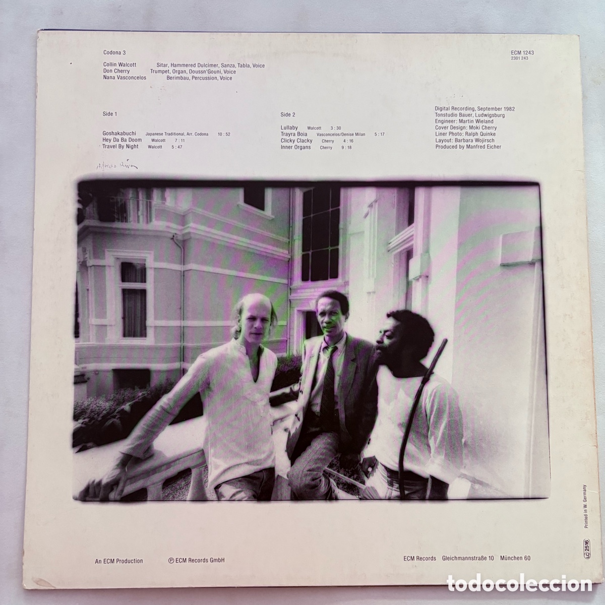 Discos de vinilo: lp Codona &lrm;&ndash; Codona 3 edicion alemana de 1983 - Foto 2