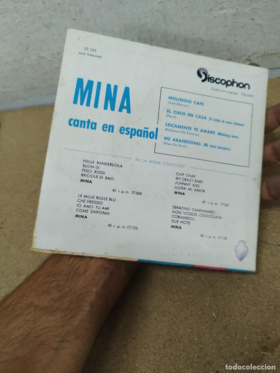 Discos de vinilo: Mina &ndash; Mina Canta En Espa&ntilde;ol. Single 7&rdquo; vinilo. - Foto 2