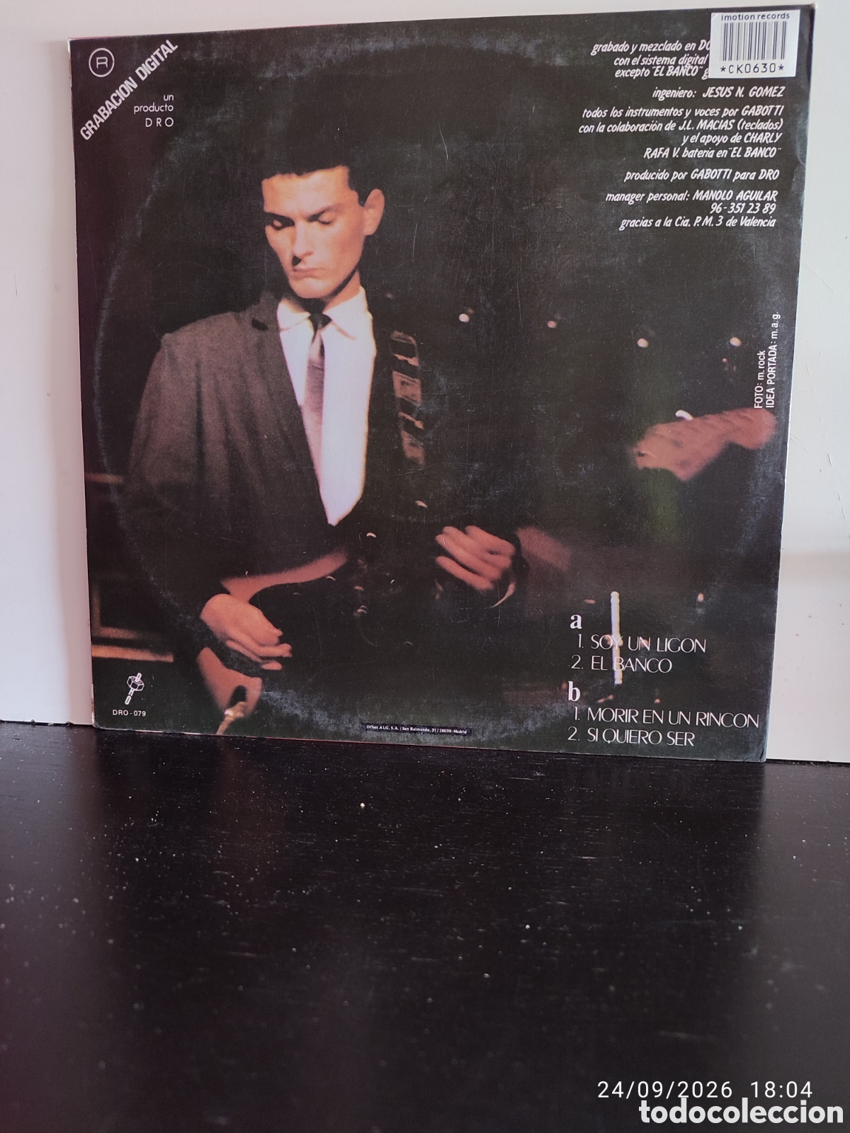 Discos de vinilo: Gabotti &ndash; Soy Un Ligon - Foto 2