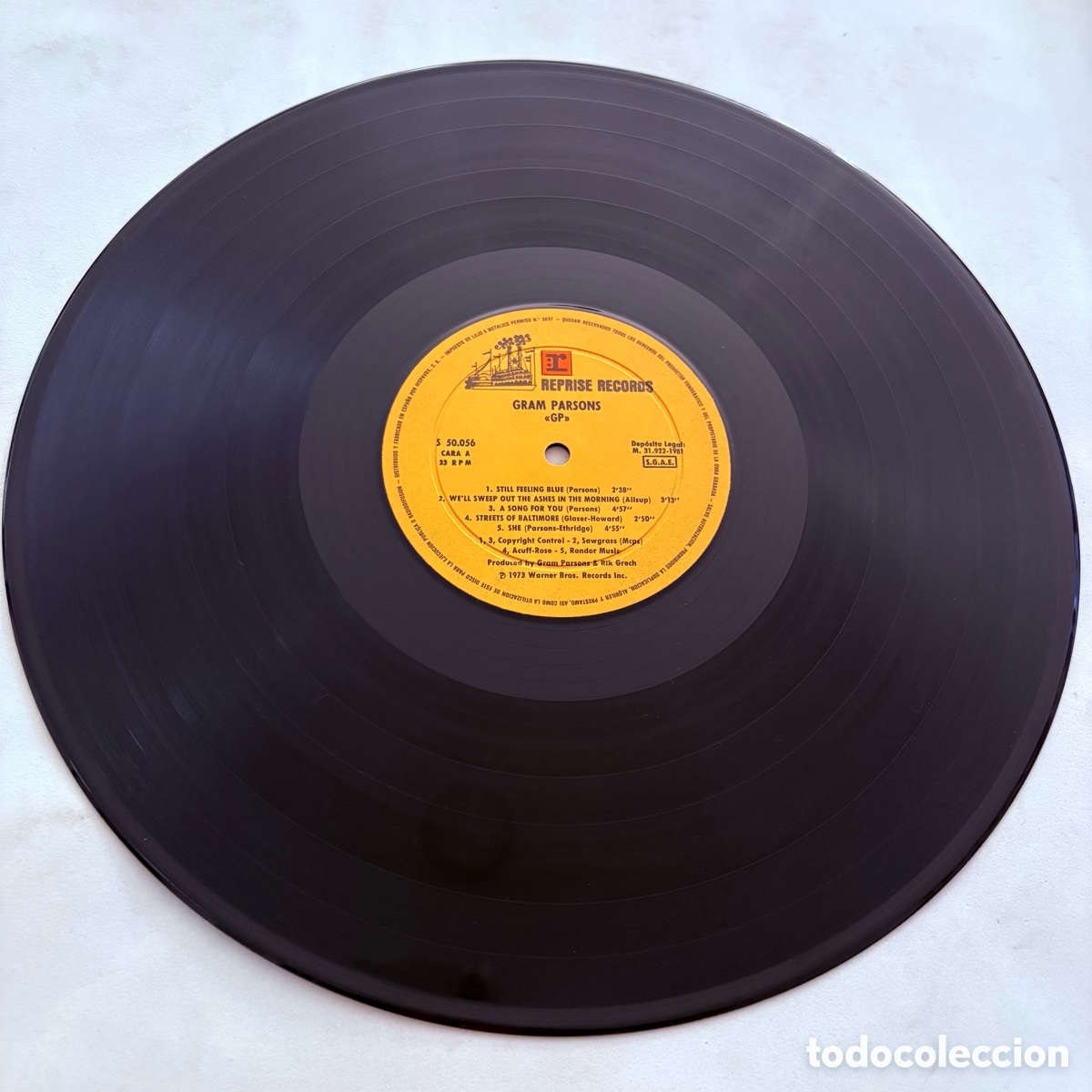 Discos de vinilo: lp Gram Parsons &ndash; GP edicion espa&ntilde;ola de 1981 - Foto 4