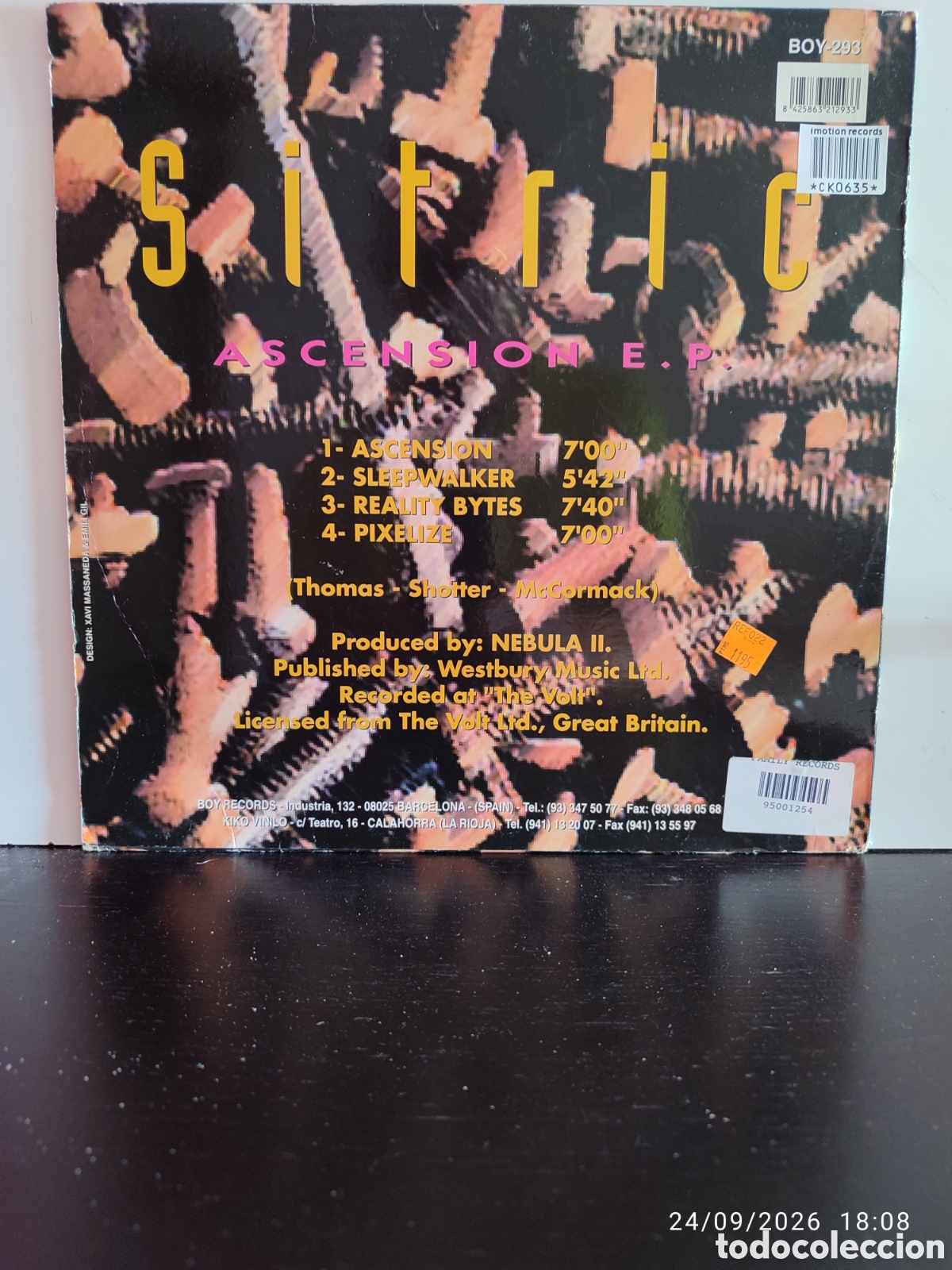 Discos de vinilo: Sitric &ndash; Ascension E.P. - Foto 2