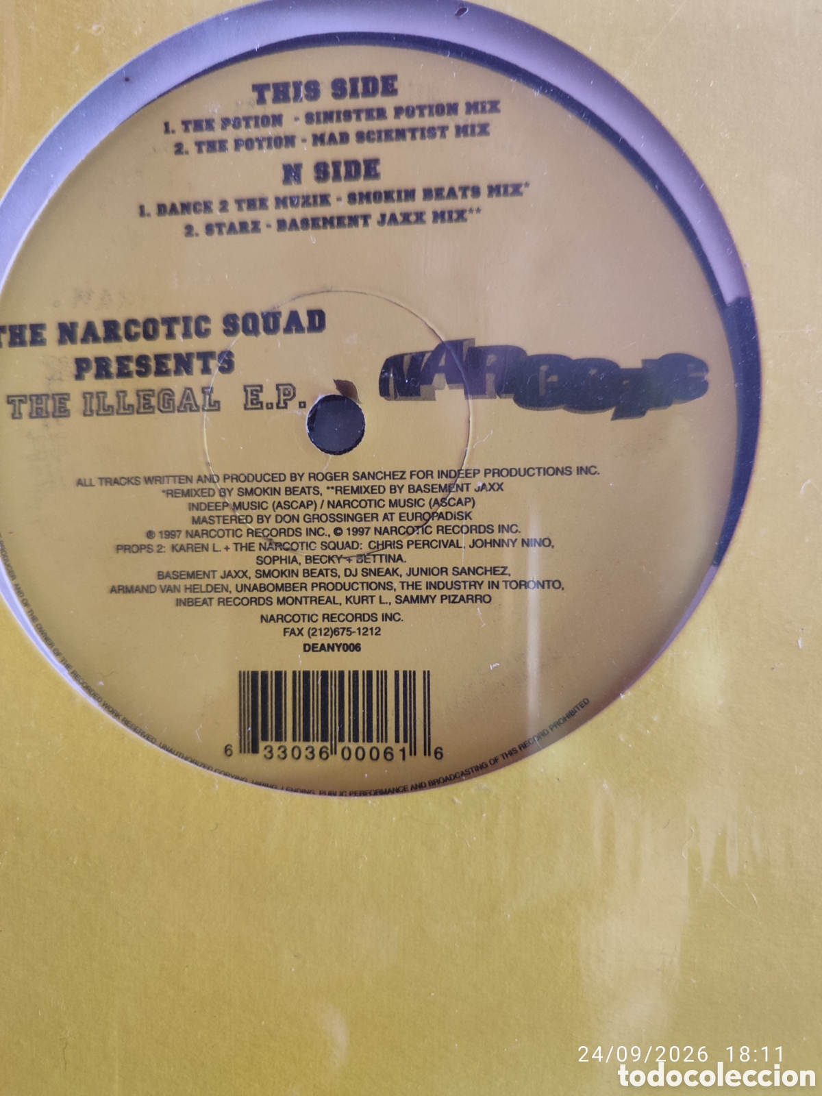 Discos de vinilo: The Narcotic Squad &ndash; The Illegal E.P. - Foto 2