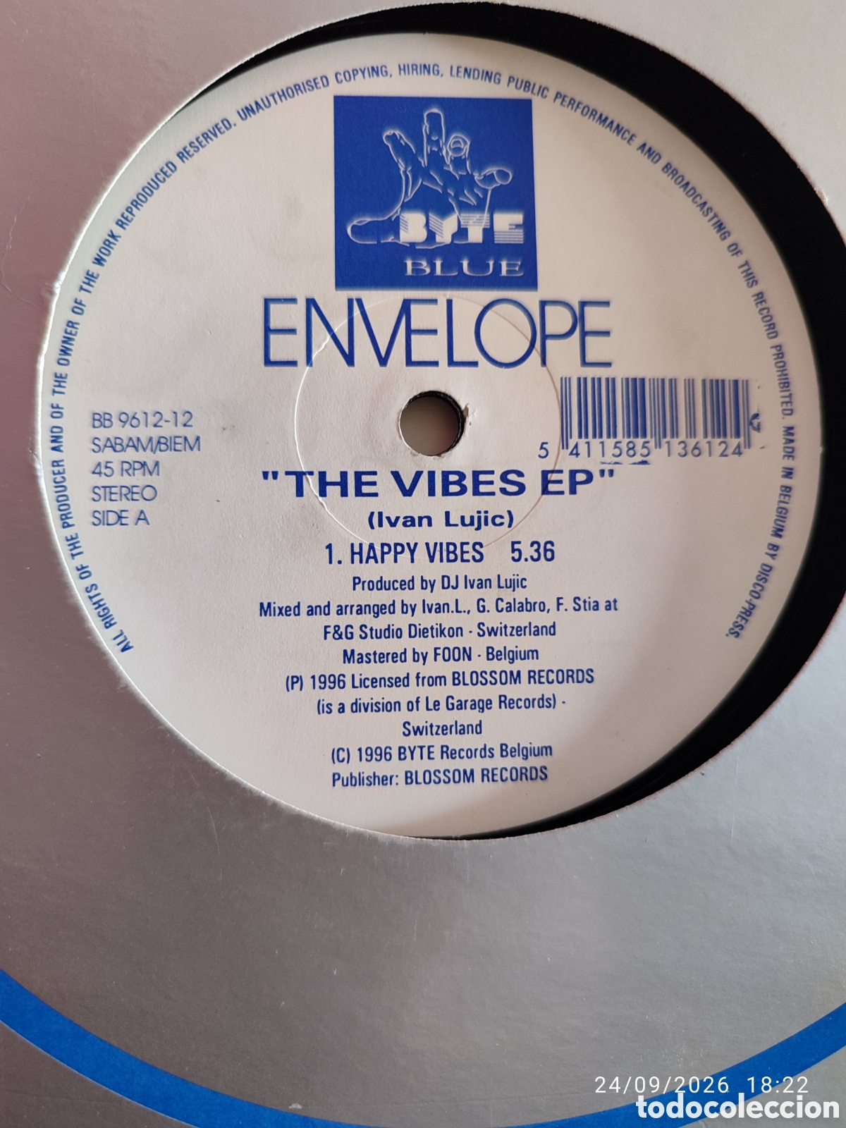 Discos de vinilo: Envelope &ndash; The Vibes EP - Foto 2