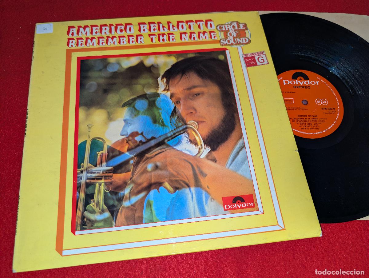 Discos de vinilo: AMERICO BELLOTTO Remember the name LP 1973 Polydor UK Circle of Sound