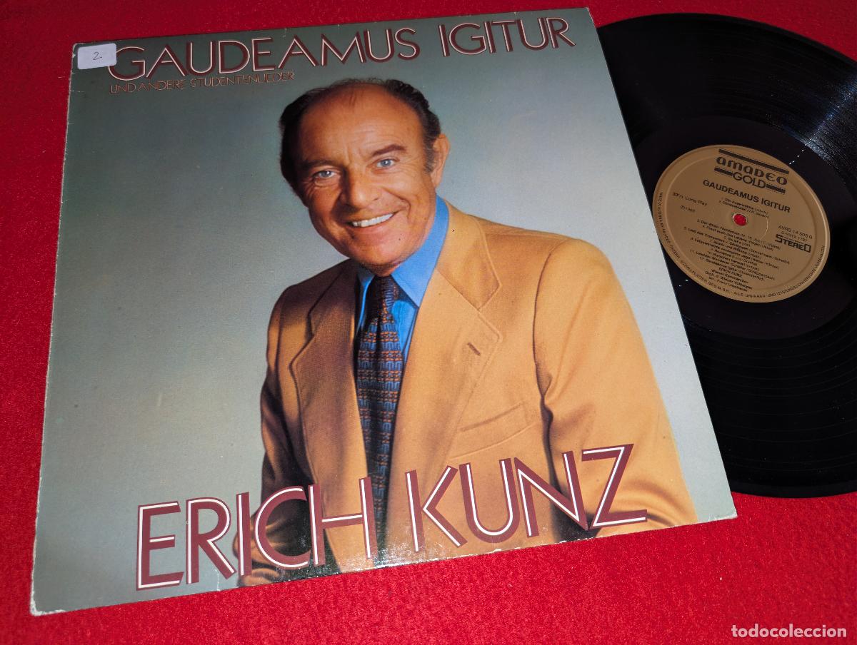 Discos de vinilo: ERICH KUNZ & WIENER Gaudeamus igitur und andere studentenlieder LP Amadeo AUSTRIA FOLK CLASS
