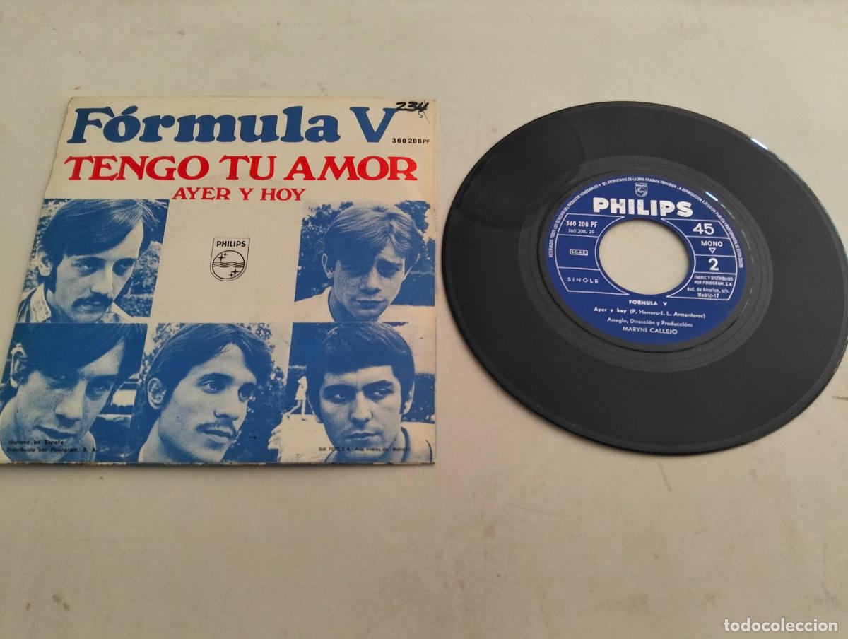 Discos de vinilo: DISCO SINGLE, FORMULA V, TENGO TU AMOR - Foto 2
